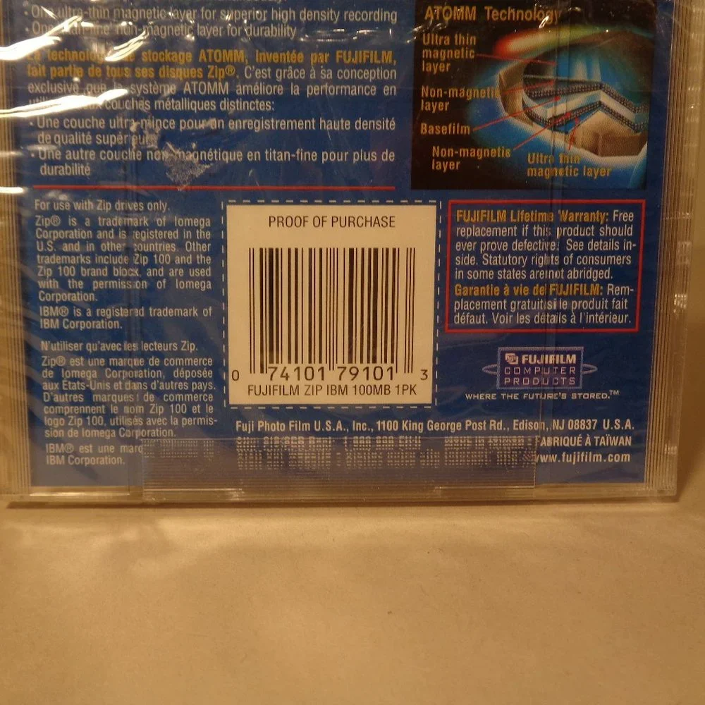 Fujifilm IBM Formatted 100 MB New Zip Disk
